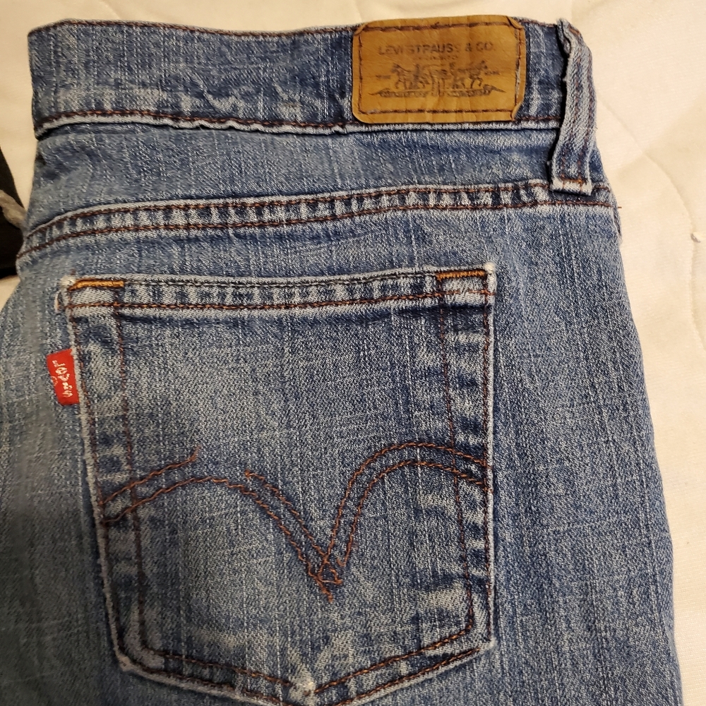 Levi's distressed jeans
